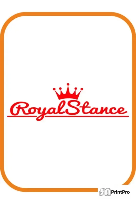 Royal Stance Oto Sticker 30x10 Cm Kırmızı