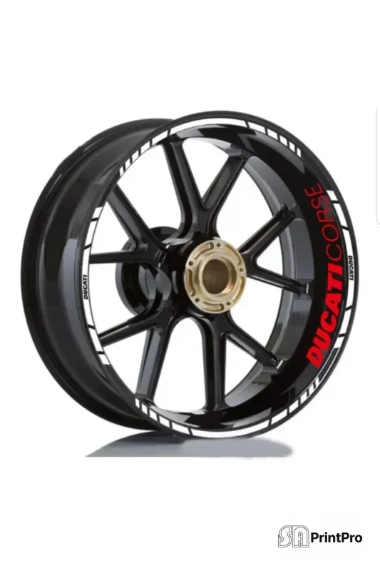 Corse Yazılı Jant Sticker Etiket Modeli