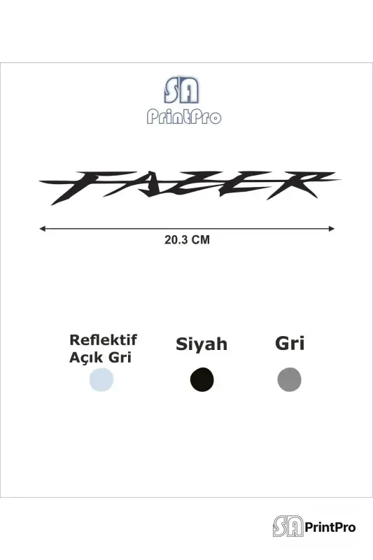 Yamaha Fazer logo grenaj sticker etiket