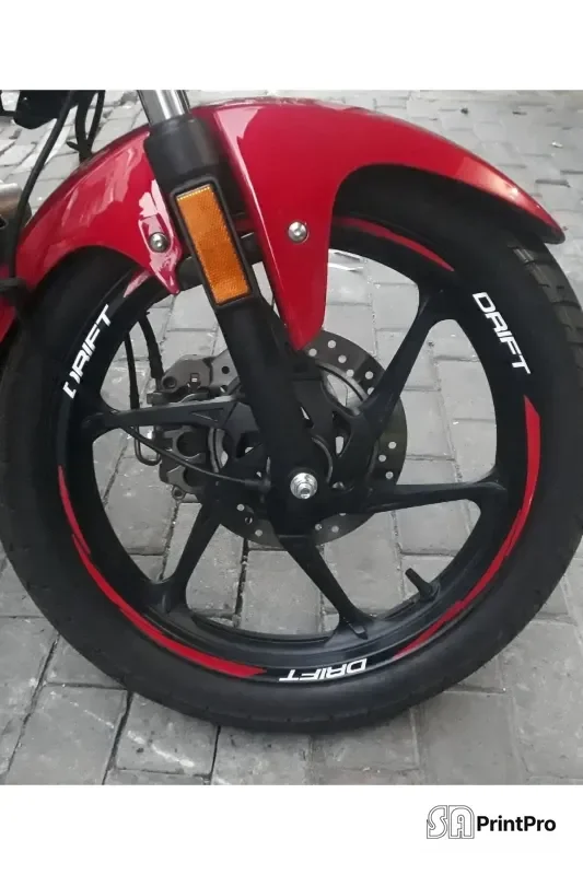 Mondial Drift L Jant Şeridi – Reflektif Motosiklet Sticker - Motosiklet Reflektif Sticker SA Printpro